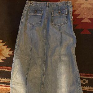 Vintage Polo Ralph Lauren Denim Skirt Size 6